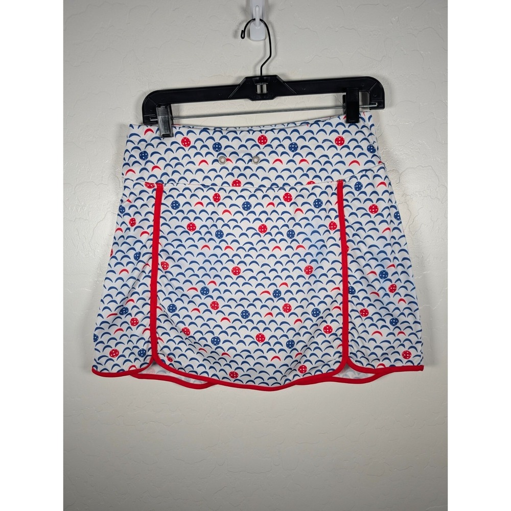 Dink Up Skort Women's Medium Pickleball Print Athletic Pull-on UPF50 Golf Tennis